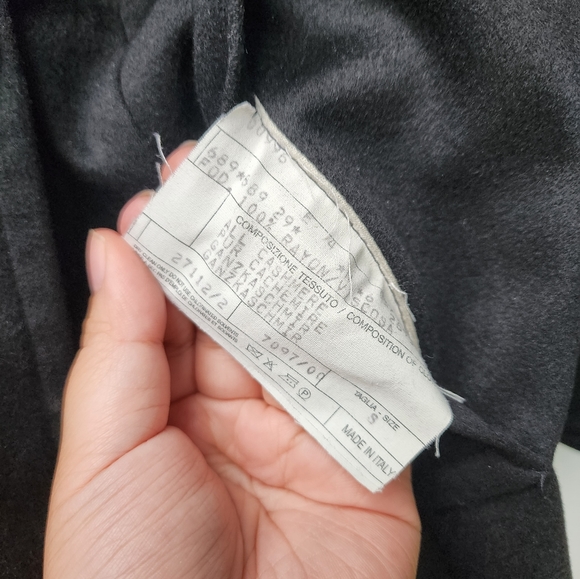 Vintage Sergio Benetti All Cashmere Oversized Double Breasted Long Coat Jacket - Picture 5 of 7